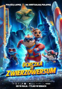 Plakat filmu "Ucieczka ze zwierzowersum"